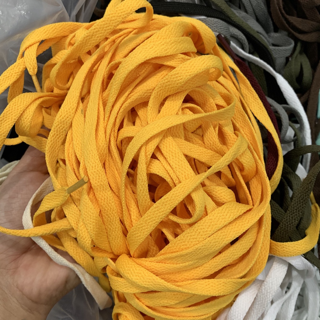 Dây giày thể thao sneaker dẹt nam nữ nhiều màu 120cm 160cm HAMYN