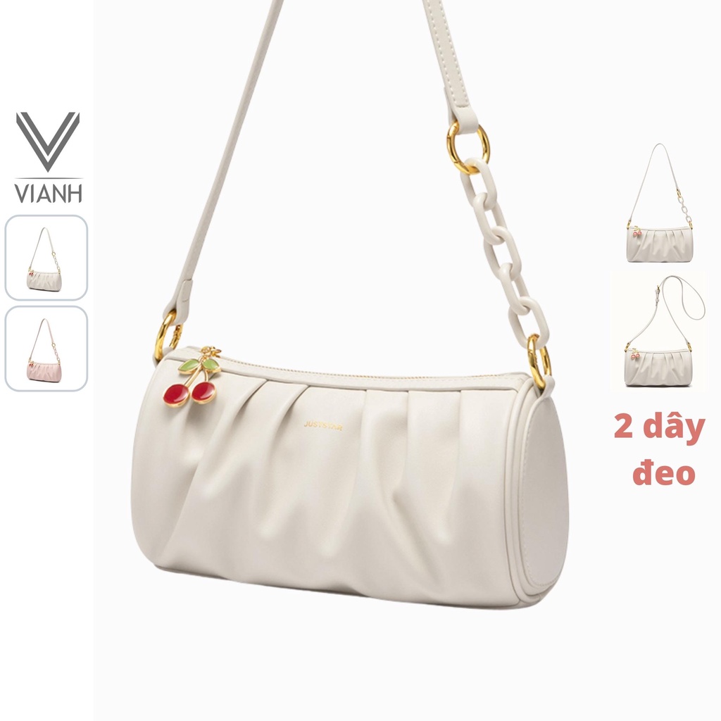 Túi xách nữ Just Star đẹp thời trang da mềm charm trái cherry ViAnh.vn Store 172854