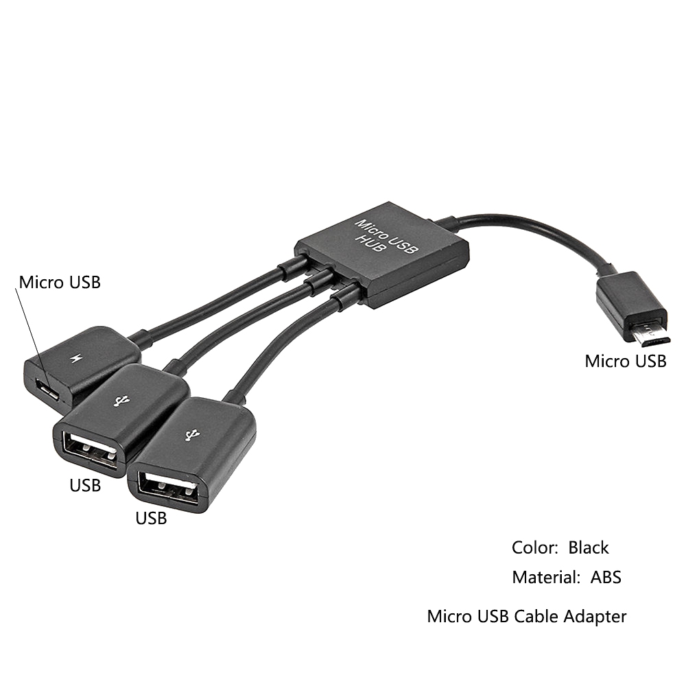 Đầu Chia Micro Usb Ra   Cổng Usb Và Micro Usb Tiện Dụng