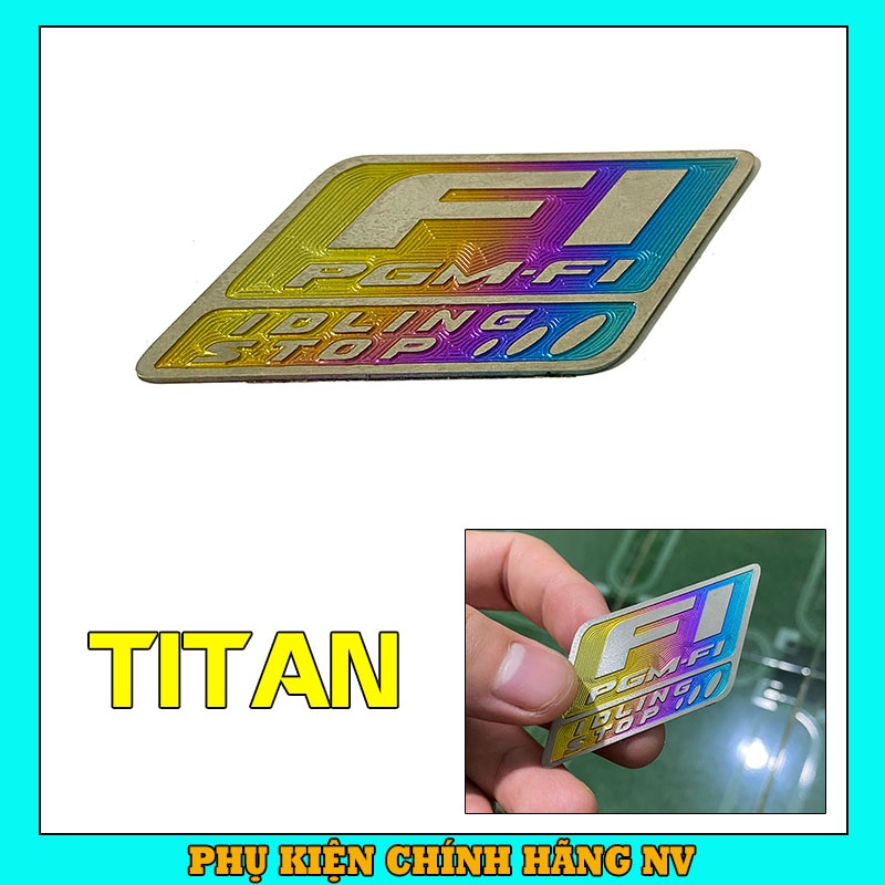 Tem titan logo FI lớn dán xe máy - giá 1 cái