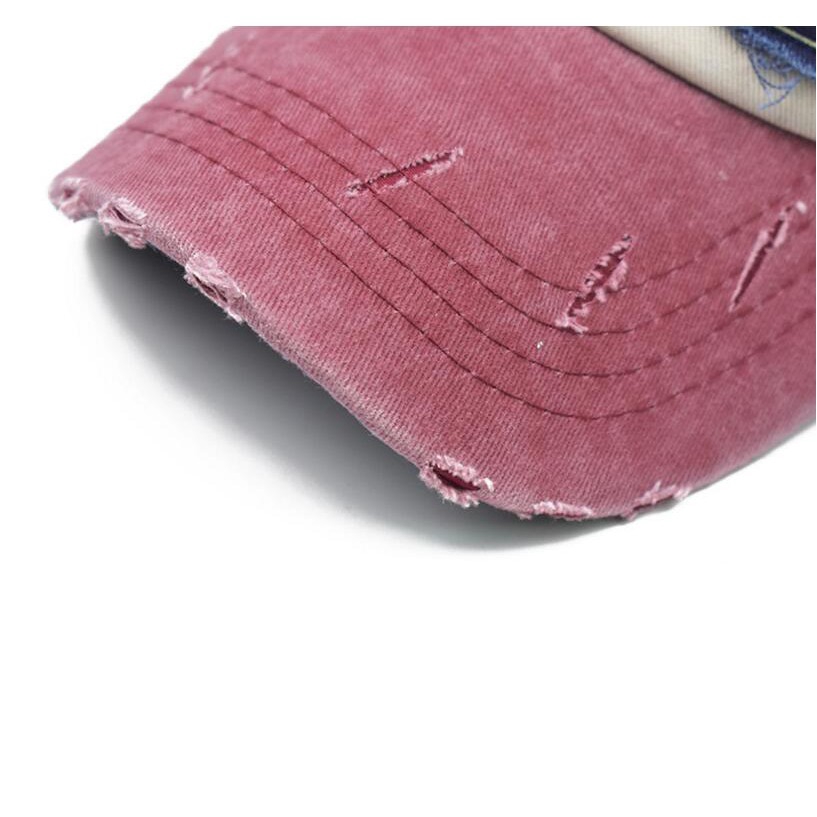 Mũ lưỡi trai bằng cotton hai màu phong cách cổ điển thời trang cho nam