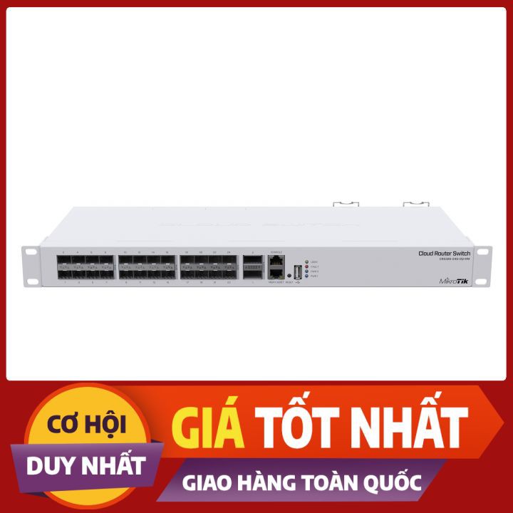 Thiết bị định tuyến Mikrotik CRS326-24S+2Q+RM - Nhập khẩu & bảo hành chính hãng - Hỗ trợ kỹ thuật 24/7 Online