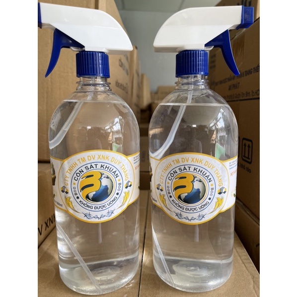 cồn sát khuẩn 70 độ và 90 độ , chai 500 ml và 1000 ml có vòi xịt .