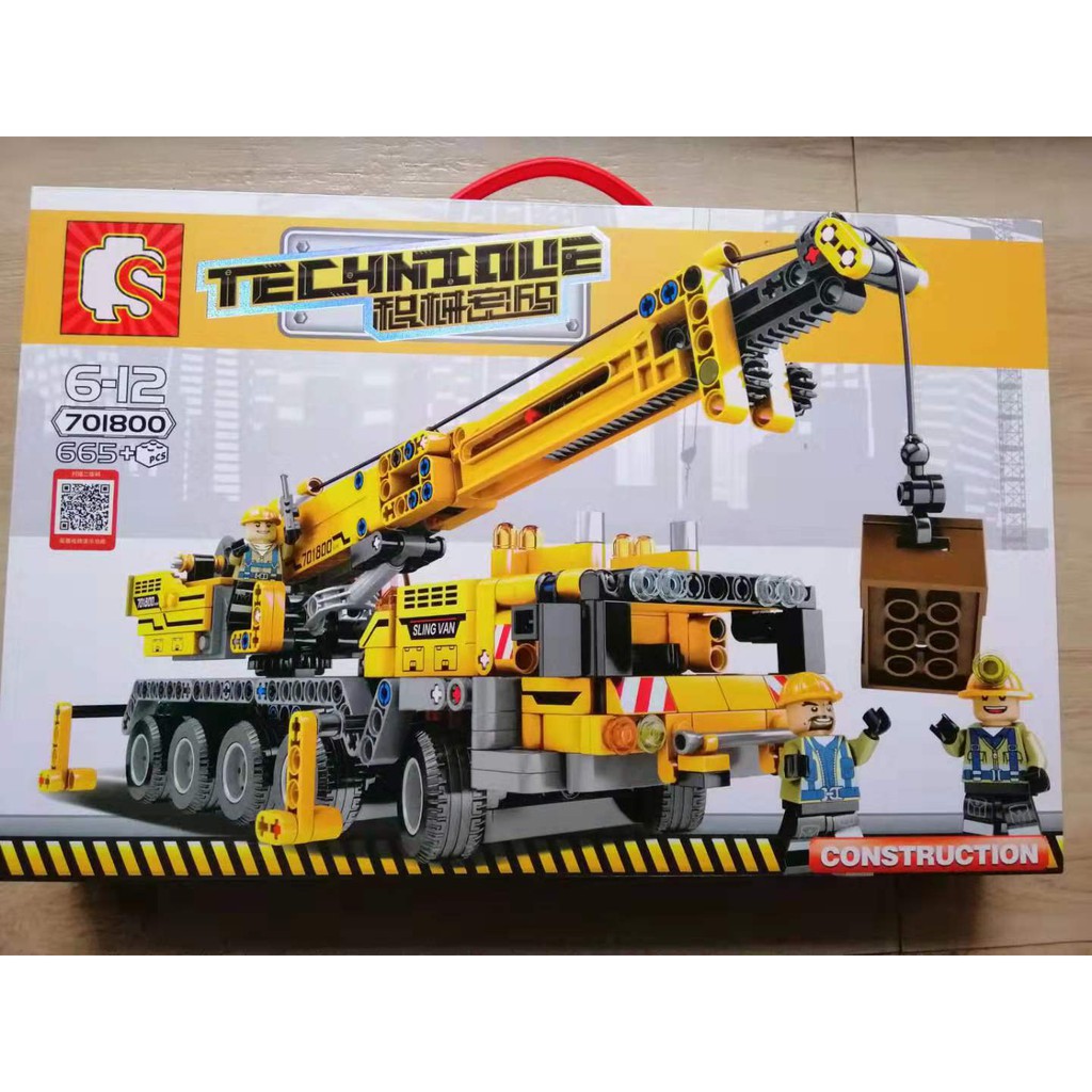 Đồ chơi Lắp ghép Mô hình TECHNIC Cầu trục xây dựng 701800