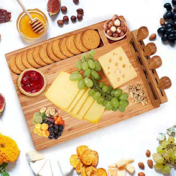 Hot hot - Bộ Set Đựng Rectangle Charcuterie Cheese
