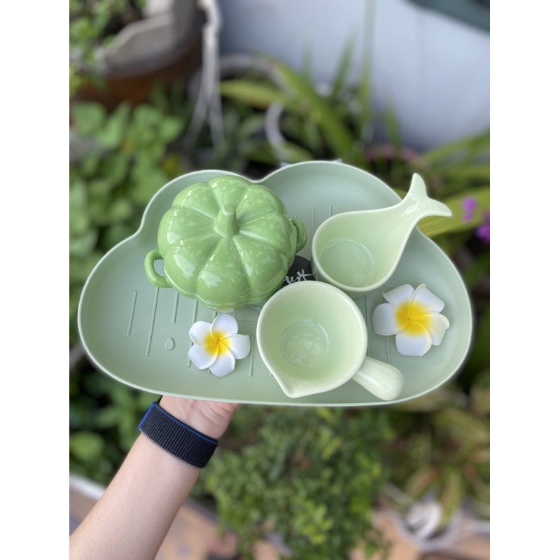 Khay Ăn Dặm Hình Đám Mây Đựng Bát Ăn Dặm Tiện Dụng Ngộ Ngĩnh Cho Bé Yêu