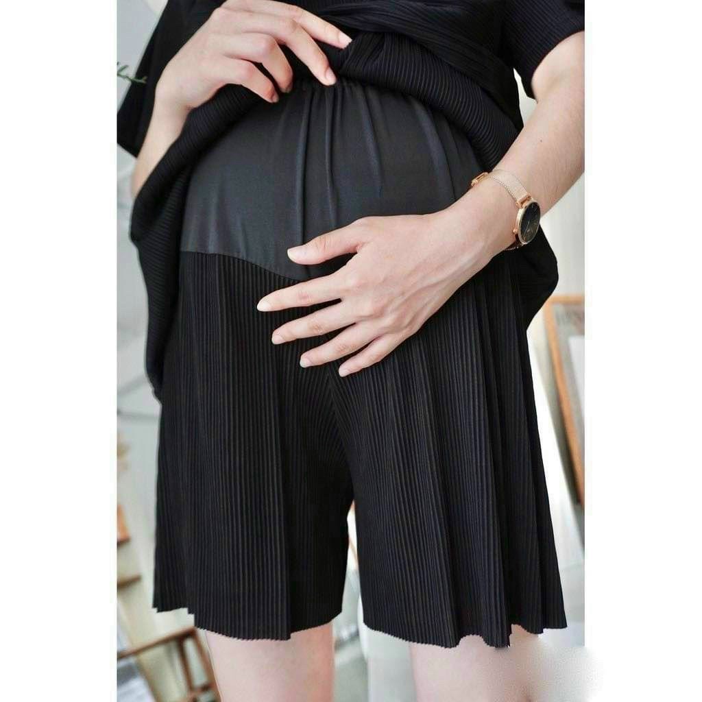 quần lửng bầu dáng ngố ống xuông rộng mềm mát mặc hè hợp thời trang hàng quảng châu cao