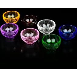 Chén cúng thủy tinh gồm có 7 màu 3,5cm - - Văn phòng phẩm Nhơn Phát