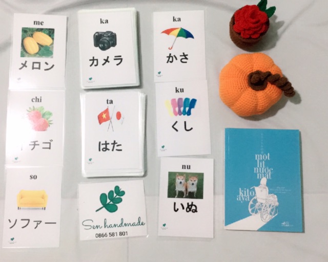 Thẻ chữ cái tiếng Nhật -Hiragana và Katakana khổ A5