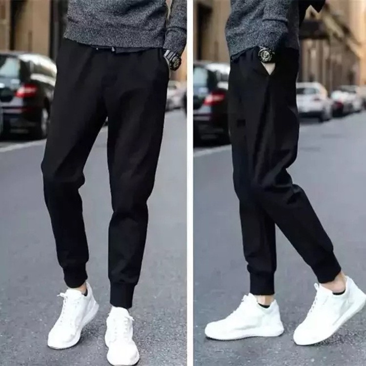 quần áo nữ Vải cotton Nam giới loại mỏng quần âu ống thẳng quần vừa vặn với chân