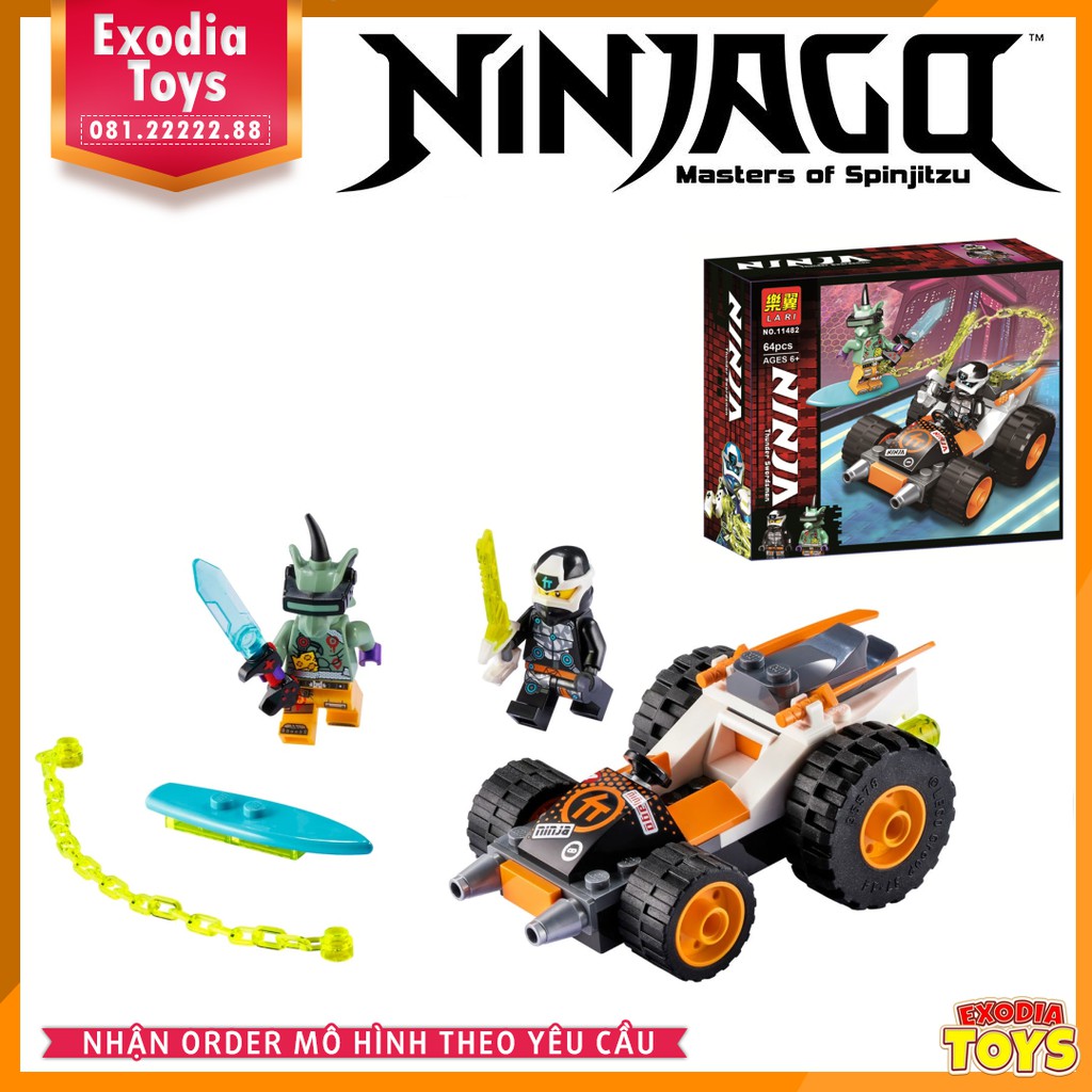 Xếp hình Ninjago Xe Địa Hình Của Cole : Cole's Speeder Car - Đồ Chơi Lắp Ghép Sáng Tạo - BELA 11482 Lego Ideas 71706