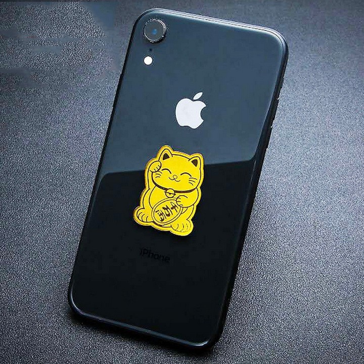 [SẢN PHẨM DÁN ĐƯỢC] Miếng Dán Mèo Thần Tài, Ông Thần Tài, Trâu Vàng, Bò Vàng Mạ Vàng 24K Chiêu Tài Hút Lộc Phong Thủy | BigBuy360 - bigbuy360.vn