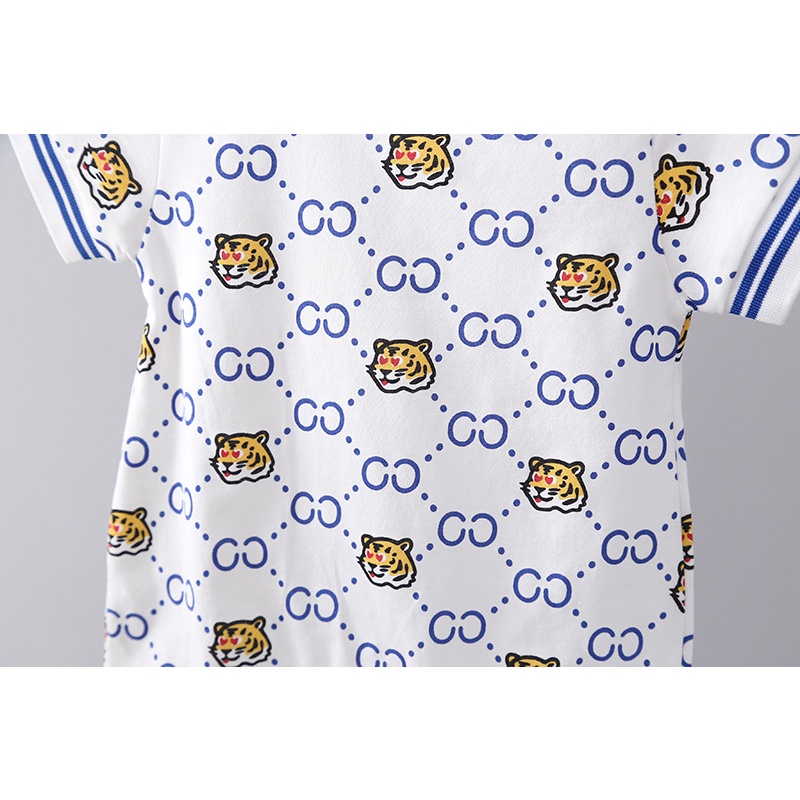 Áo liền quần tay ngắn phong cách Hàn Quốc thời trang mùa hè cho bé