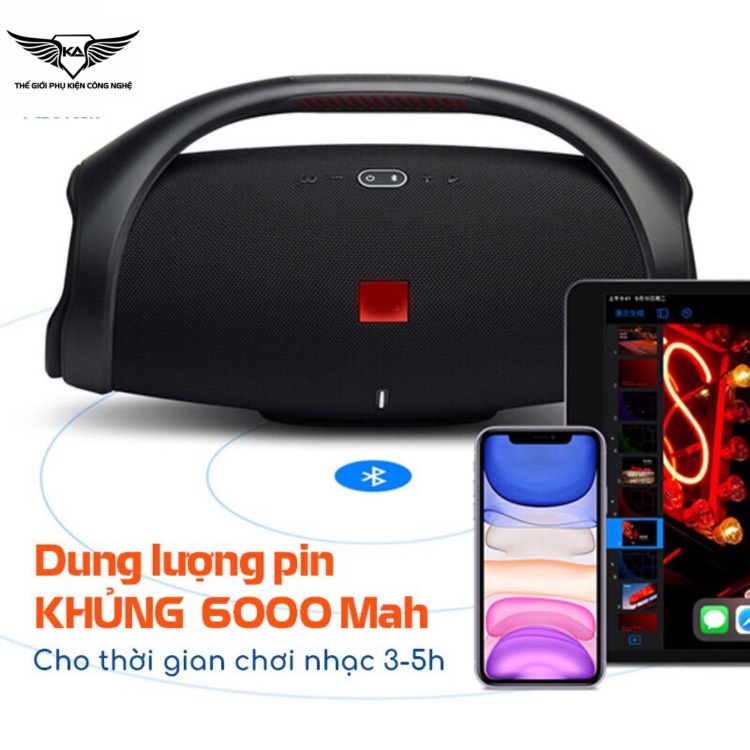 Loa bluetooth Boombox Karpino Công suất 30W Nghe nhạc 5-6h BASS CĂNG,loa blutooth ÂM THANH SỐNG ĐỘNG cho Vinahouse, EDM