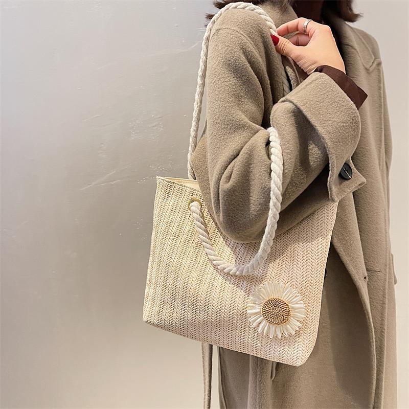 Túi Xách Dây Thừng Sức Chứa Lớn Phong Cách Phương Tây 2023 Phong Cách Mới