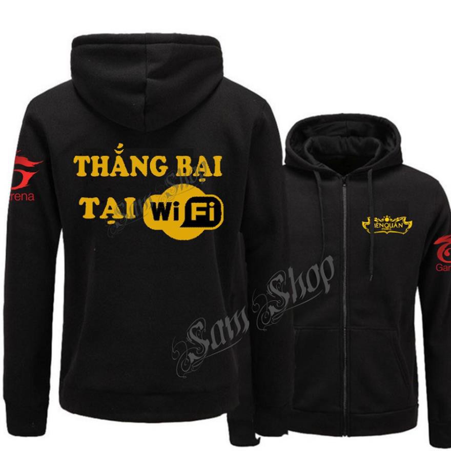 HOT- Áo Khoác Liên Quân Mobile - Màu Đen Có Nón - áo sale sốc / uy tín chất lượng