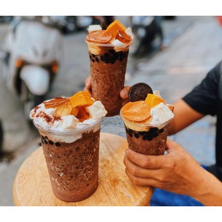 SET MILO DẦM trân châu Pudding Siêu ngon 5-7 ly