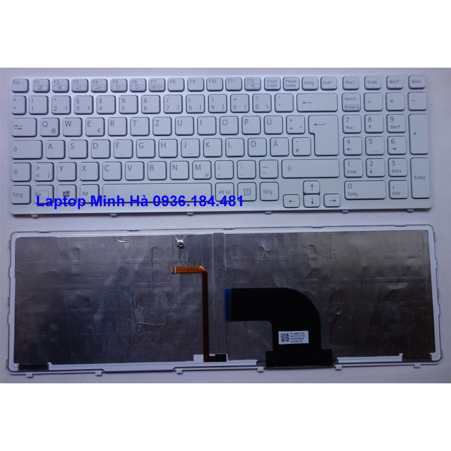 Bàn phím laptop Sony Vaio SVE15 SVE-15 SVE151 SVE1511 SVE15115 SVE15116 SVE15117 ve151g11m sve1512q1ew sve1512h6ew