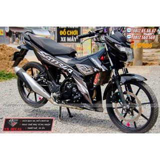 Tem rời Satria,Raider Fi đen xám. có thể đổi màu
