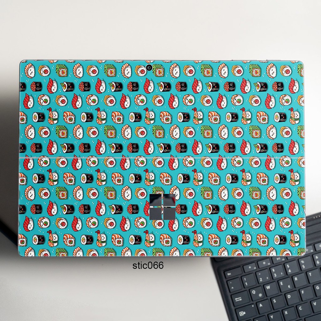 Skin dán hình Hoa văn sticker x11 cho Surface 3 2015; Go, Go 2, Go 3; Pro 2 3 4 5 6 7 8 X