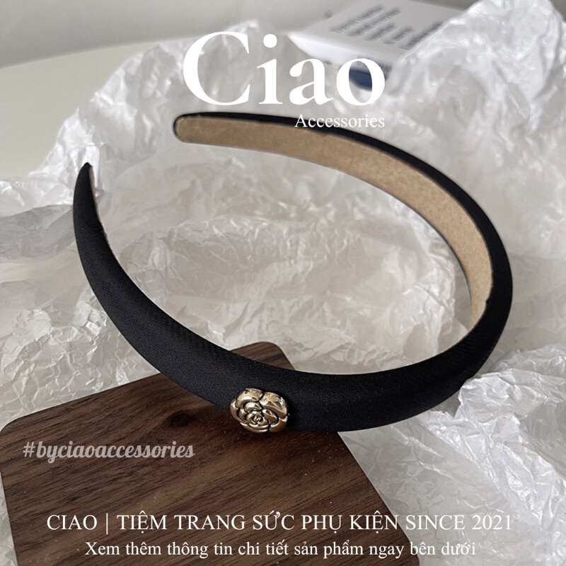 [HOẢ TỐC 1H] Băng đô/ Cài tóc thiết kế đính charm phong cách sang trọng mã 11 Ciao accessories