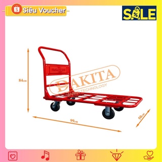 ⚡GIÁ TỐT⚡ [BẢO HÀNH 2 NĂM] Xe đẩy hàng Phong Thạnh XTH 130L (Tải 300kg) ỐNG THÉP DÀY DẶN -  BÁNH XE CHẮC CHẮN