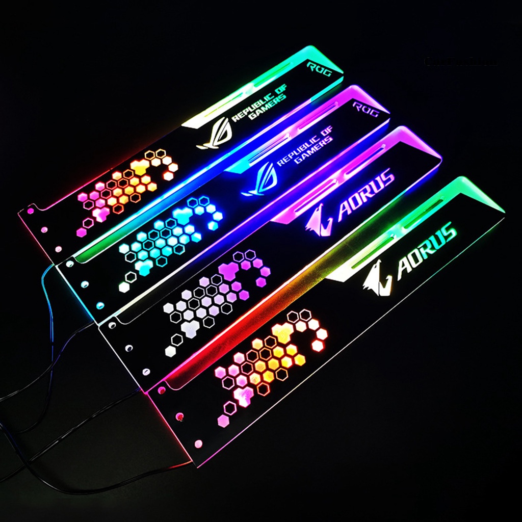 BKP* Graphics Card Bracket Luminous Strong Structure RGB 12-color LED GPU Support for Computer | BigBuy360 - bigbuy360.vn