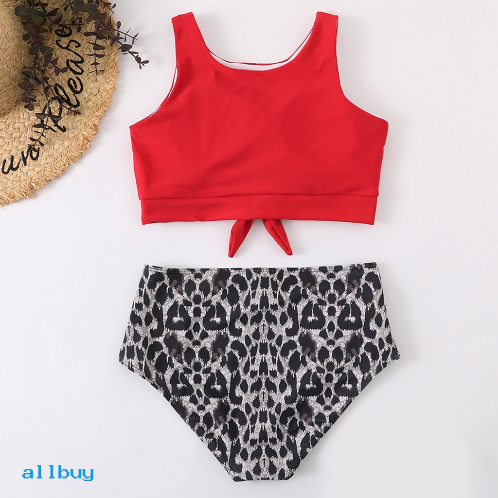 Bộ Đồ Bơi Bikini Hai Mảnh Cổ Chữ U Họa Tiết Hoa Thời Trang Sành Điệu Cho Nữ