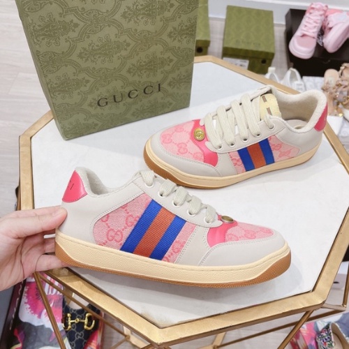 Giày Thể Thao Gc Hồng Cổ Thấp , Giày Sneaker Pink Low Hót TRend 2020 Full Box Bill - Giày Gucci Sơn Tùng