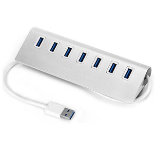 Ổ cắm sạc 7 cổng usb với 3 dây cáp bạc
