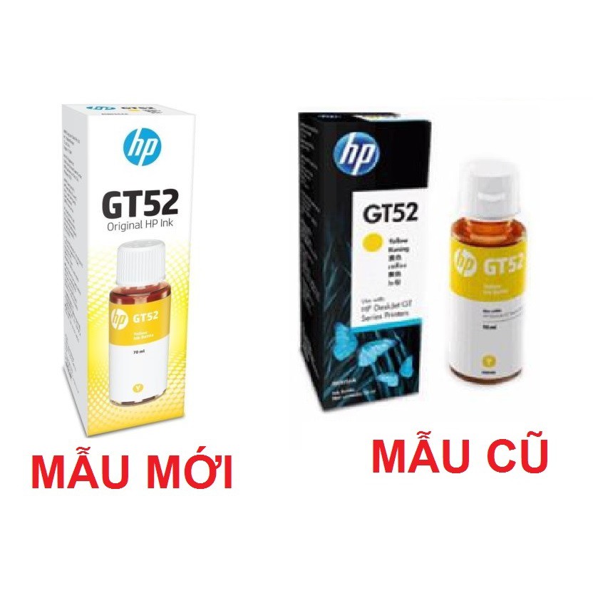 MỰC IN HP GT52 YELLOW ORIGINAL INK BOTTLE (M0H56AA) - HÀNG CHÍNH HÃNG