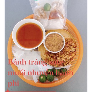 bánh tráng phơi sương muối nhuyễn hành phi( mua 10 tặng 1)