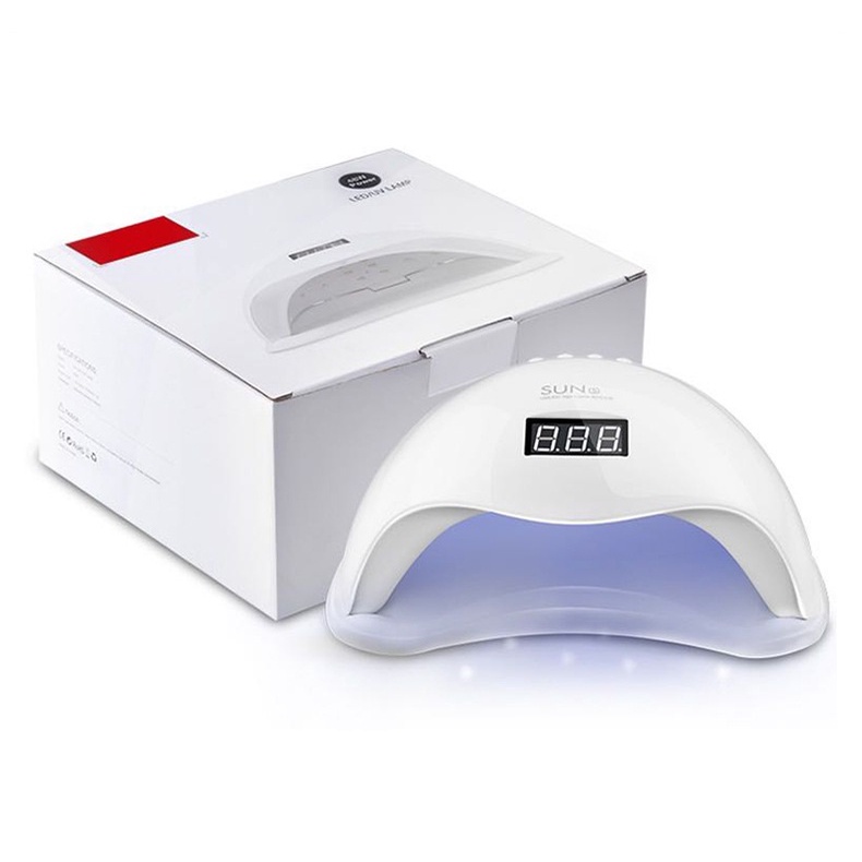 Máy hơ gel SUN 5 UV/LED tem xanh 48W 24 bóng đèn - Máy hơ mini dành cho học viên thực hành - bảo hành 1 tháng