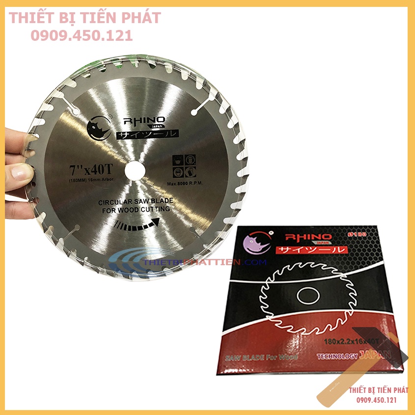 Lưỡi Cắt Gỗ Rhino Janpan 180mm Siêu Bén ( Hàng Chính Hãng )