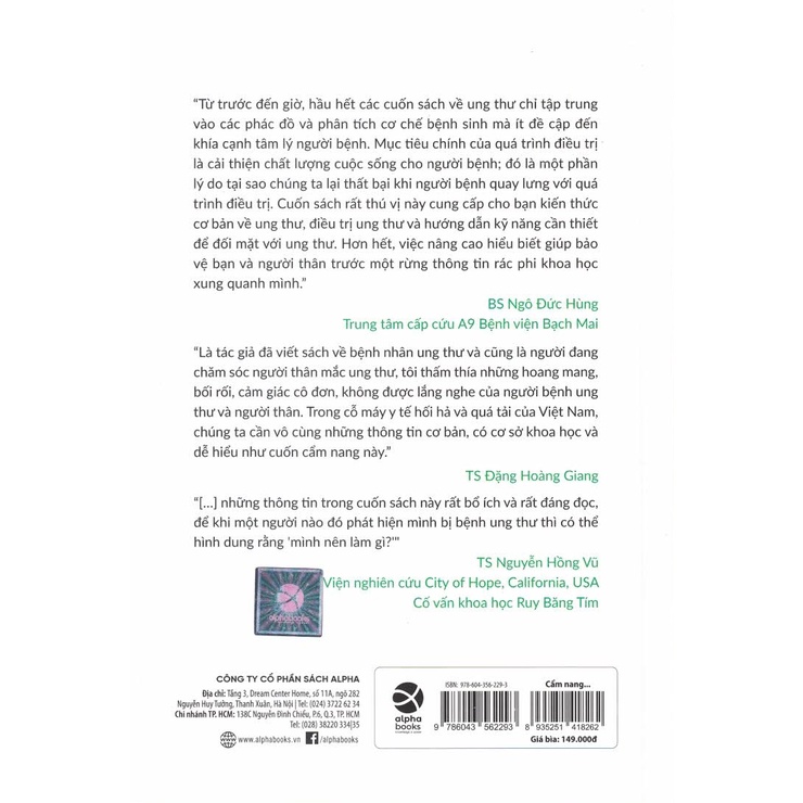 Sách - Đồng Hành Cùng Bệnh Nhân Ung Thư: Cẩm Nang Cho Bệnh Nhân Và Người Thân