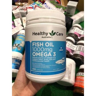 Dầu cá Healthy care Fish oil 1000mg omega3 - của Úc - 400 viên