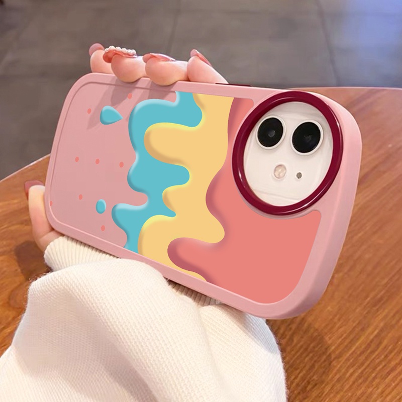 Ốp lưng iphone Ốp điện thoại Suntaiho mềm chống bụi và rơi in hình cầu vồng thích hợp cho iPhone 11 12 13 PM 7 8 Plus X Xr Xs Max