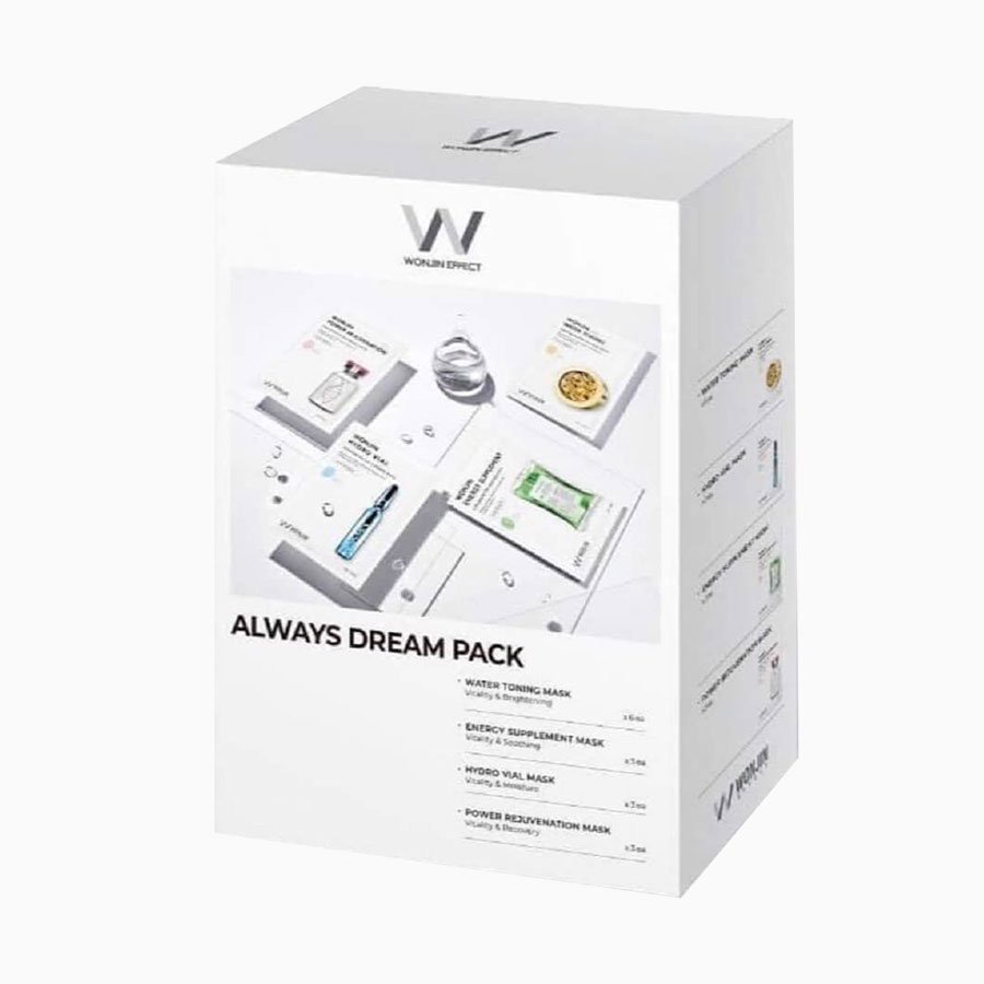 Hộp 15 miếng mặt nạ giấy Wonjin Hàn Quốc mix màu Always Dream Pack phiên bản giới hạn