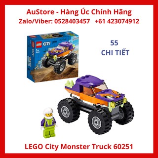 [LEGO CHÍNH HÃNG] 60251 - Xe Tải Quái Vật (LEGO City Monster Truck 60251), 55 chi tiết