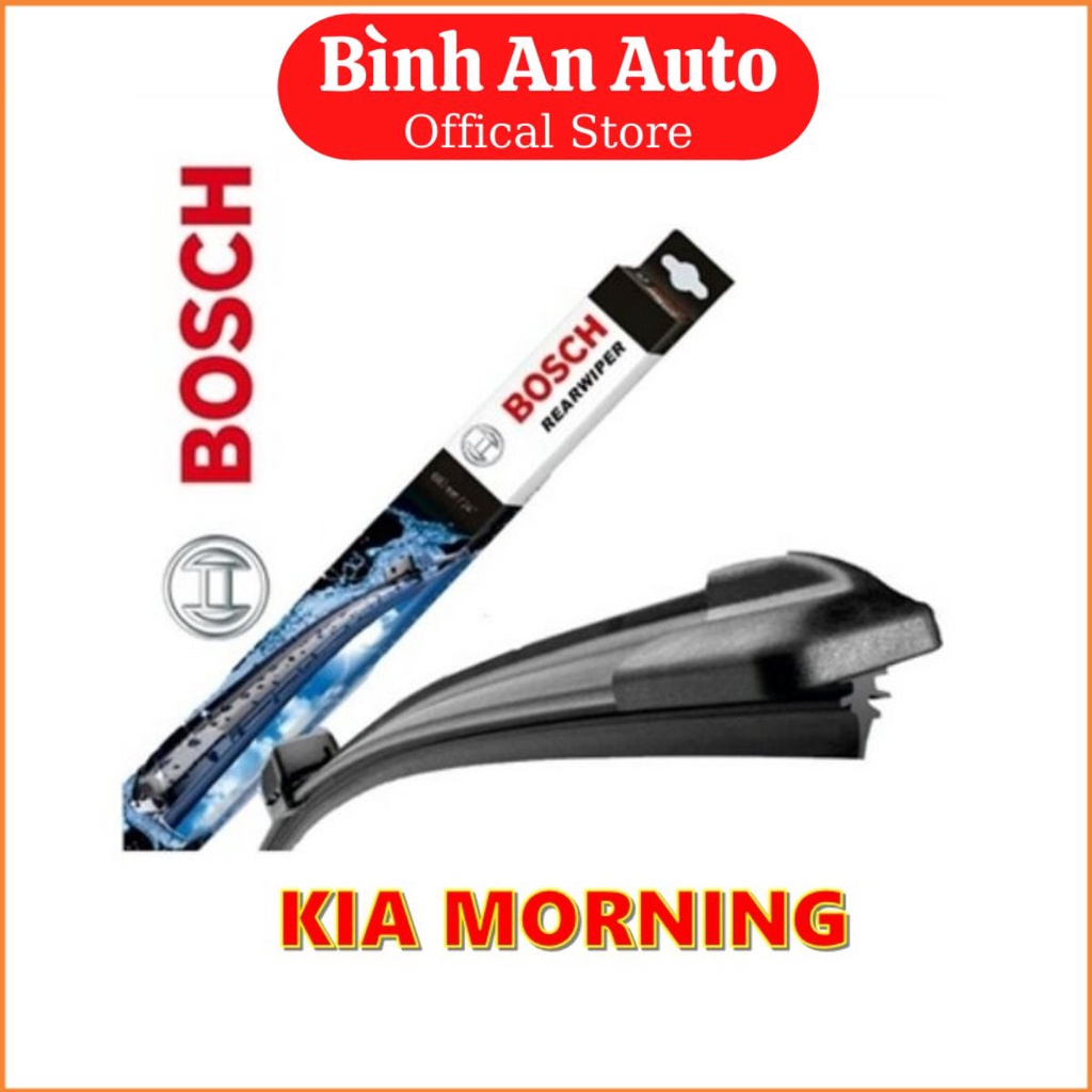 Cần gạt mưa KIA MORNING (22+16) không xương Silicone hãng BOSCH - Bình An Auto