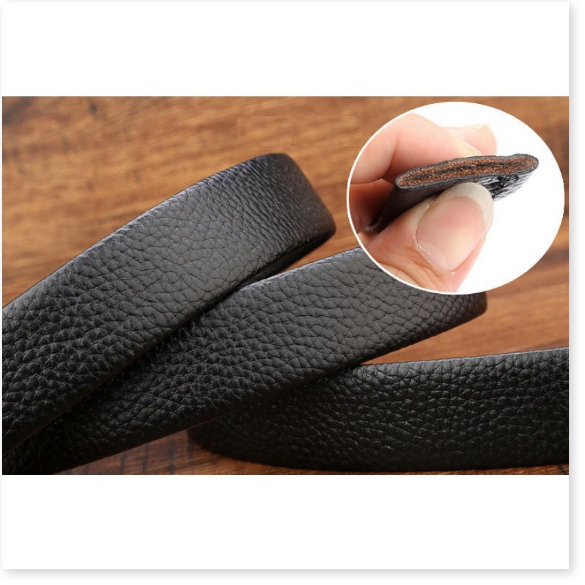 Dây nịt nam 2 lớp khóa tự động Ruby Luxury tặng kèm 6 lưỡi dao cạo râu lưỡi kép trị giá 60.000 đ