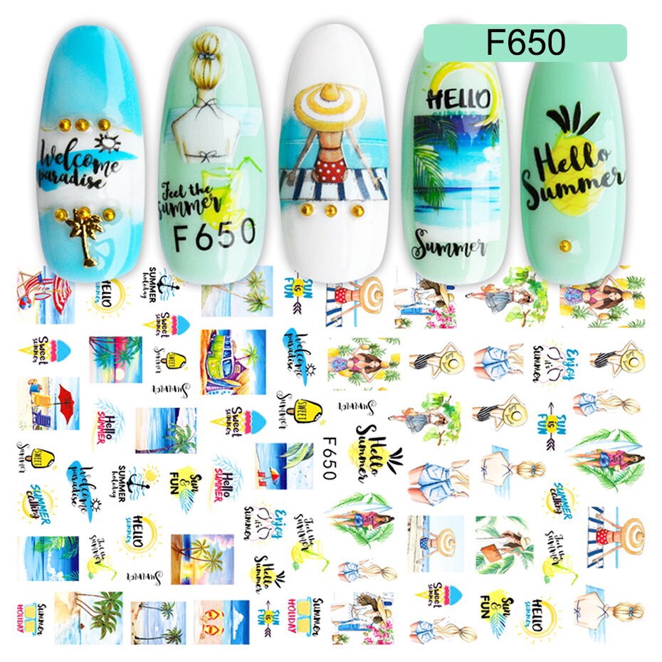 Miếng Dán Trang Trí Móng Tay Hình Bướm 3D