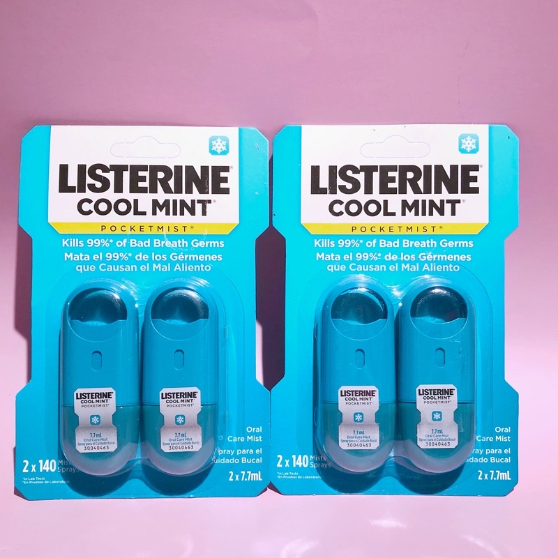 Xịt thơm miệng diệt khuẩn Listerine 7.7ml Mỹ