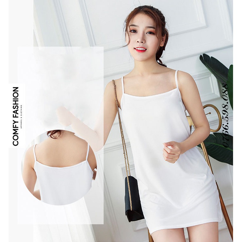 Đầm Lót Nữ Hai Dây Cotton 👸 FREE SHIP 👸 Phong Cách Sundress Casual sexy | BigBuy360 - bigbuy360.vn