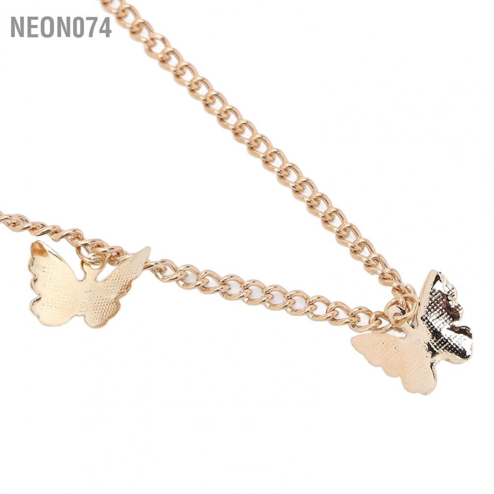 Neon074 Neon074 Vòng cổ đơn giản Hợp kim mỏng nhẹ Trọng lượng có thể điều chỉnh Chiều dài choker tinh tế cho nữ