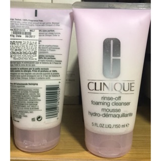 Sữa rữa mặt tẩy trang Clinique rinse off foaming cleanser 150ml