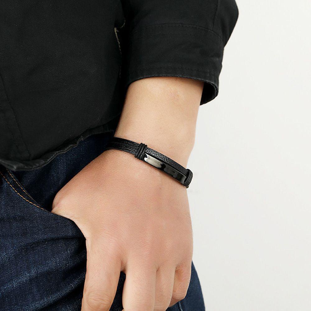 Vòng Đeo Tay Bằng Thép Không Gỉ Phong Cách Hip Hop Cá Tính Cho Nam Và Nữ