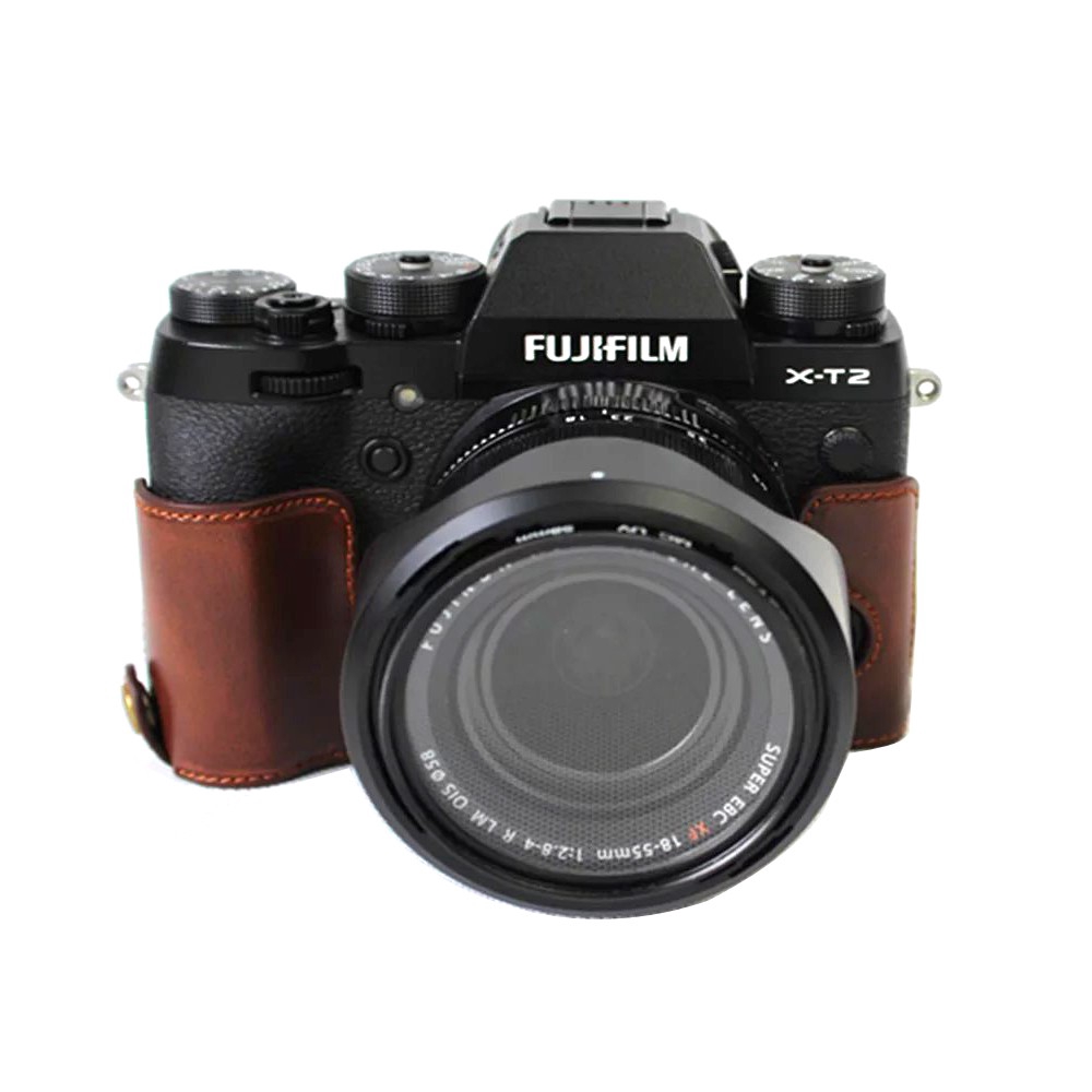 Bao da pu sang trọng cho máy ảnh Fujifilm XT2 X-T2 X-T3 XT3