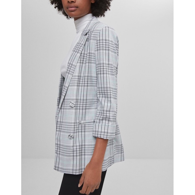 Bershka Đức  Áo blazer sale auth new tag cao cấp chính hãng BSK có sẵn vest khoác form dáng dài có lót hai 2 lớp độn vai