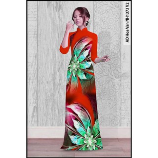 ÁO DÀI LỤA IN 3D hàng cao cấp cả bộ